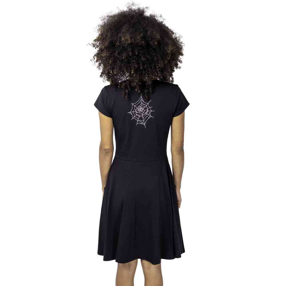 Rockabella - BLACK WIDOW Korte jurk - Zwart